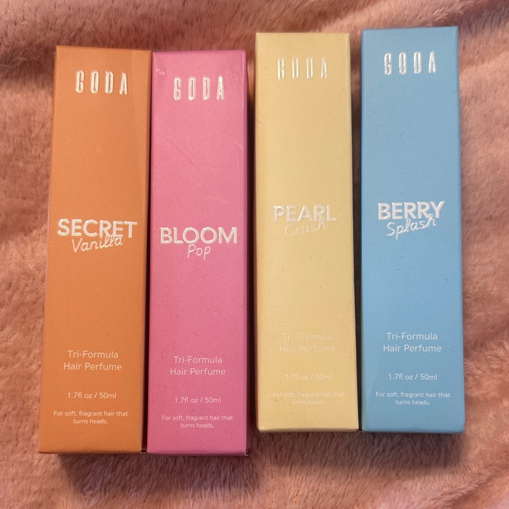 Hair Perfume Collection - Secret Vanilla, Bloom Pop, Pearl Crush, Berry Splash